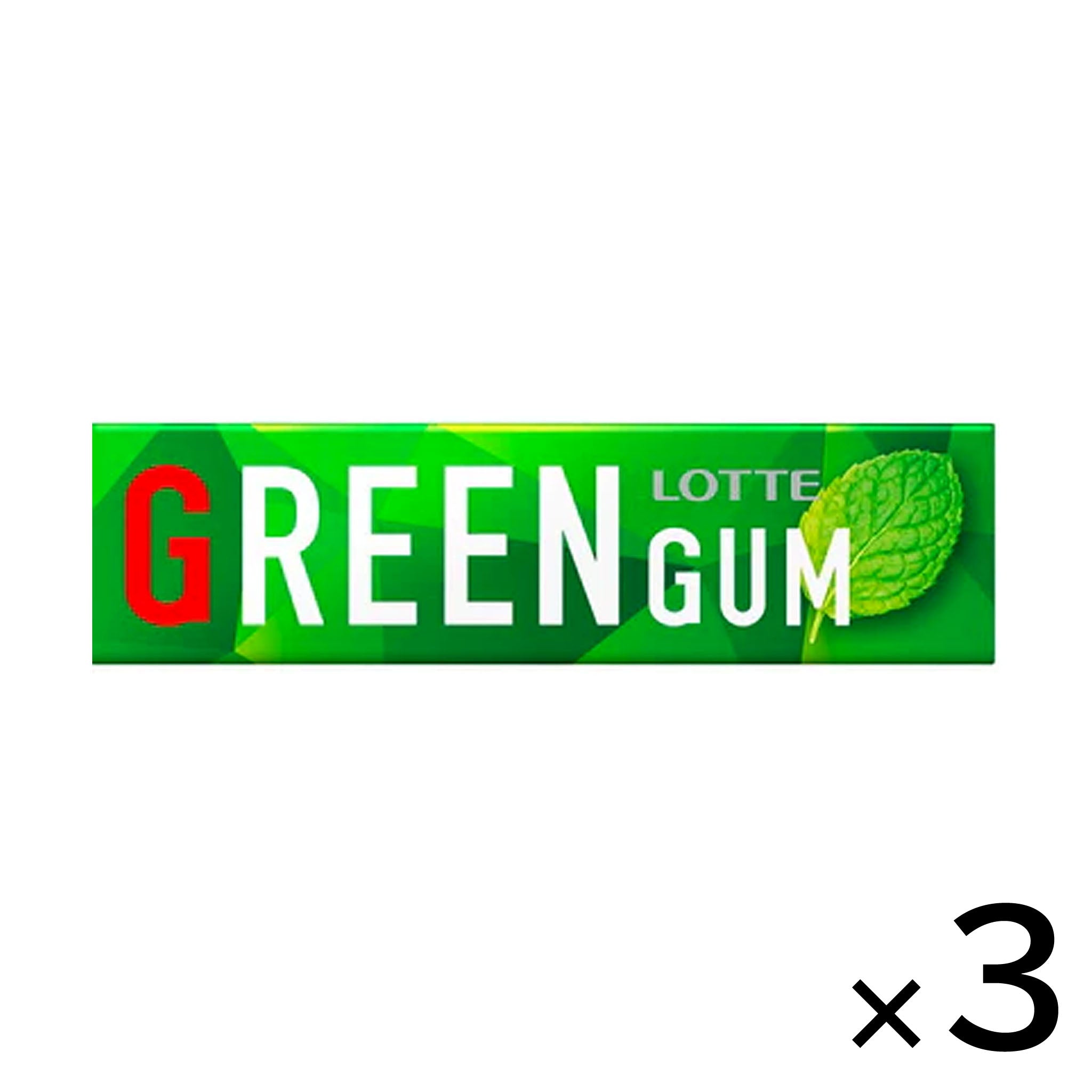 LOTTE Green Gum (3-pack)